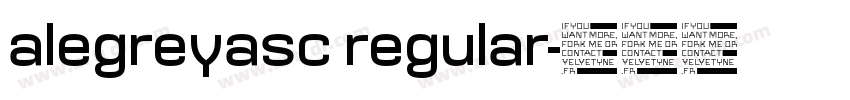 alegreyasc regular字体转换